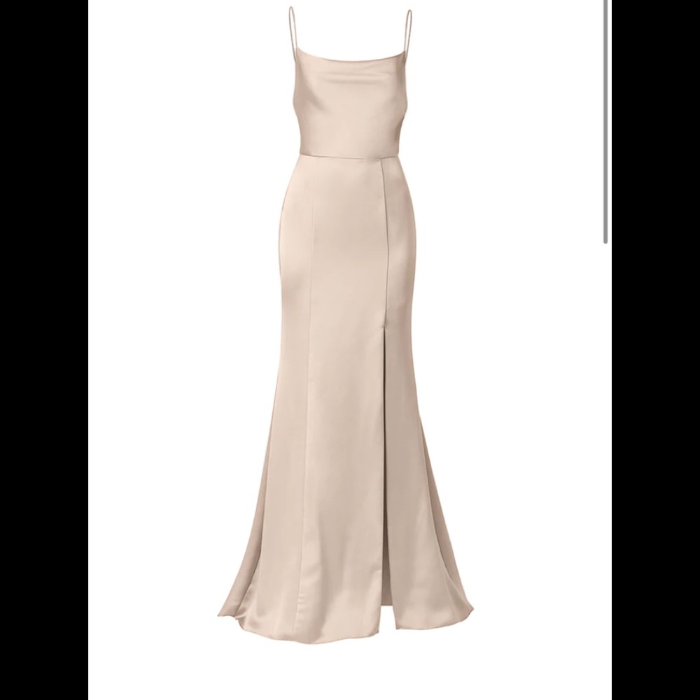 Amsale Chloe Bridesmaid Dress in Champagne
